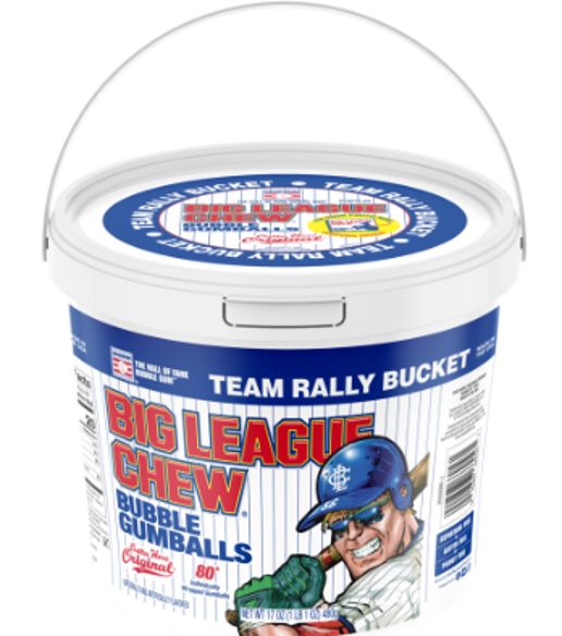 Big League Chew Bubble Gum Team Rally Bucket (80 pieces), FLAVOR: Outta Here Original