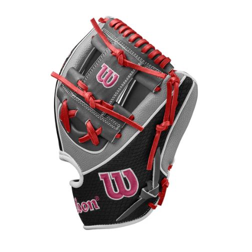 WILSON A2K SPRING 2025 1786 W/SUPERSKIN Fielders glove - WBW102690115, Size: 11.5&quot;, Colour: grey/black/pink