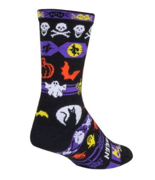 SOCKGUY BOO 2 HALLOWEEN SOCKS, Size: L/XL (9-13)