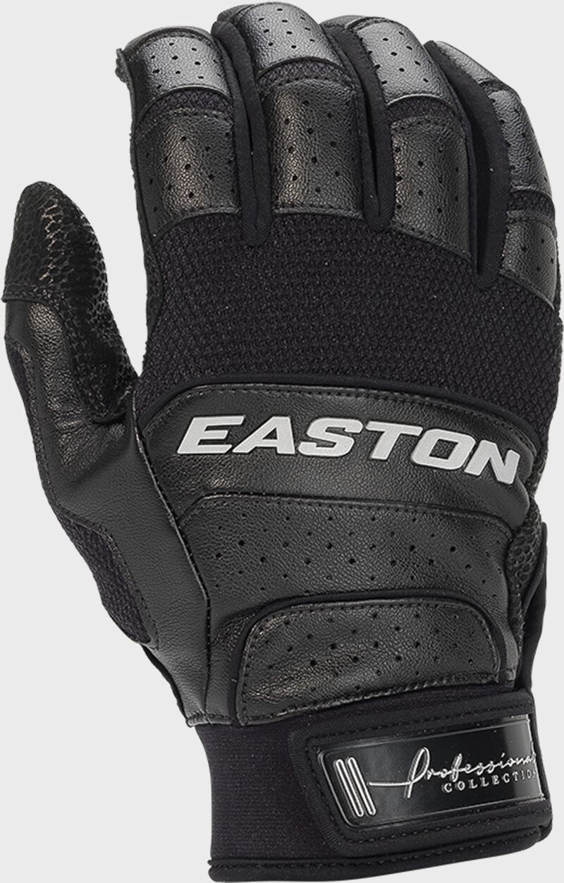 EASTON PROFESSIONAL COLLECTION - ADULT BASEBALL BATTING GLOVES, Colour: BLACK, Size: LARGE