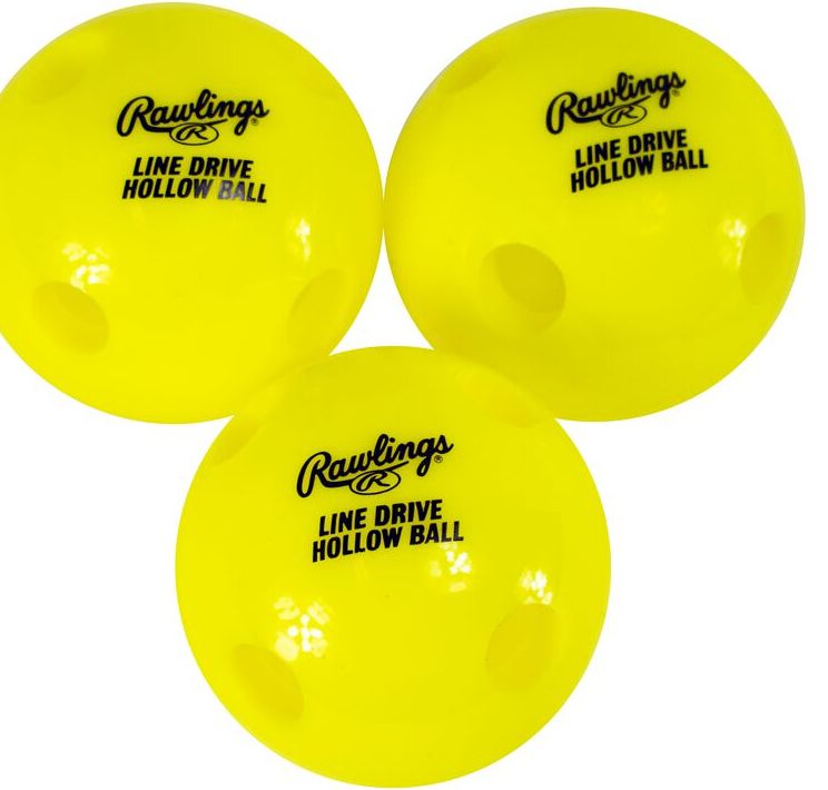 RAWLINGS LINE-DRIVE HOLLOW BALL 3PK TRAINING BALL