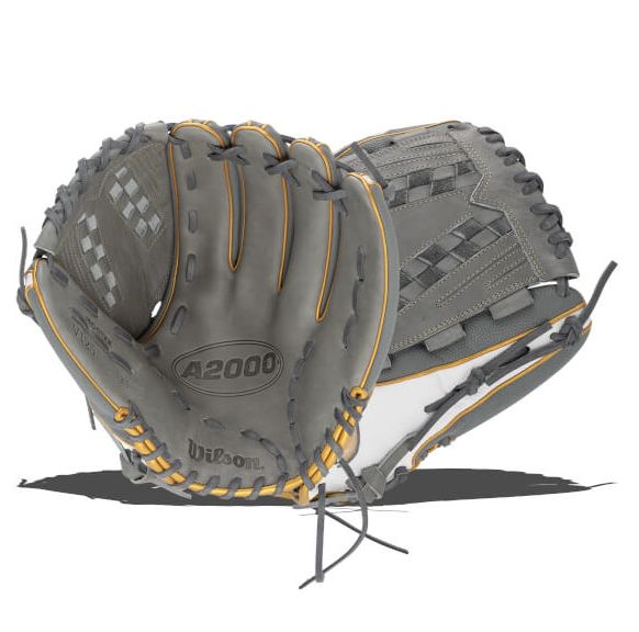 Wilson A2000FP Classic V125 12.5&quot; RHT Fielders Glove - GRY/WHT/BLOND - WBW102677125