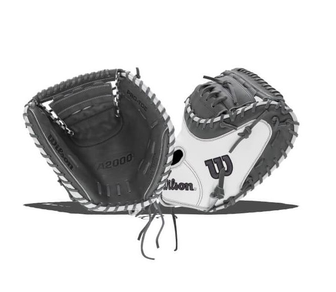 WILSON A2000 FASTPITCH CLASSIC FPCM23 34&quot; CATCHERS MITT - RHT, Size: 34&quot;, Colour: WHITE/CHARCOAL, HAND: RHT