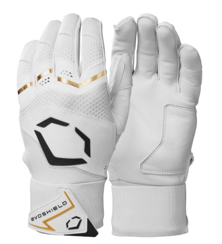 Evoshield Carbyne Batting Gloves With Strap, Colour: WHT, Size: SM