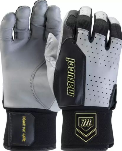MARUCCI LUXE BATTING GLOVES, Size: LARGE, Colour: BLACK/GREY
