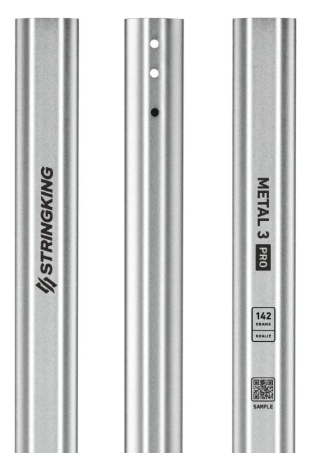 STRINGKING METAL 3 PRO GOALIE SHAFT, SHAFT WEIGHT: 142g, Colour: SILVER