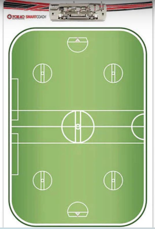 BOX LACROSSE LARGE COACHING BOARD WITH HANDLE 16X24