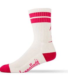 ADRENALINE J TRAIN TWO PACK SOCKS, Colour: PINK/WHITE, WHITE/PINK, Size: L/XL
