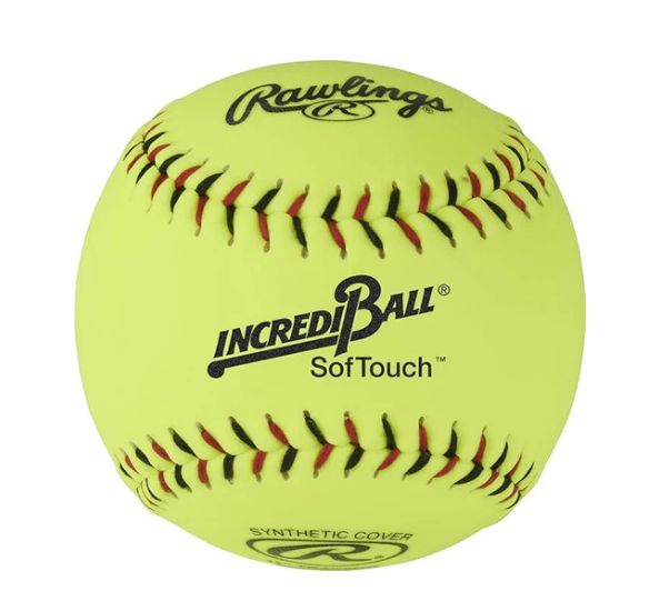 Rawlings Incredi-ball 11&quot; Yellow Softtouch Softball - DOZEN