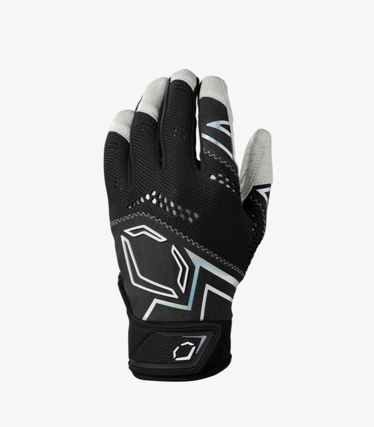 EVOSHIELD PRO-SRZ V2 BATTING GLOVE, Size: LARGE, Colour: BLACK/WHITE