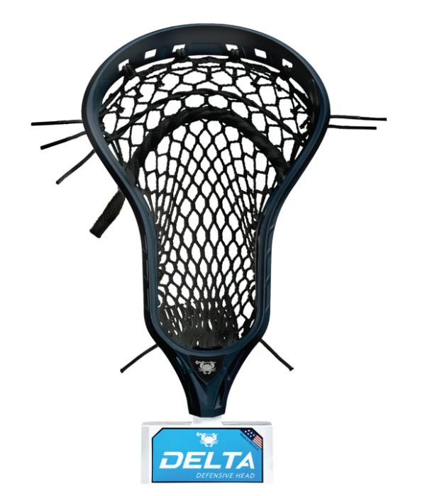 EAST COAST DYES DELTA DEFENSIVE HEAD, Colour: BLACK, STRUNG/UNSTRUNG: STRUNG - HERO 3.0 SEMI-SOFT BLACK