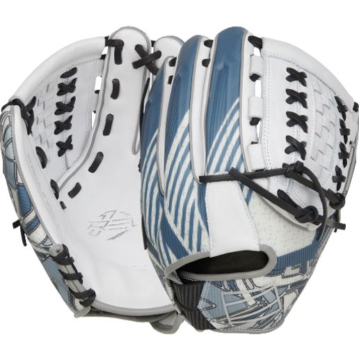 RAWLINGS &quot;REV1X&quot; SERIES SOFTBALL GLOVE 12.25&quot; RHT WHITE/GREY