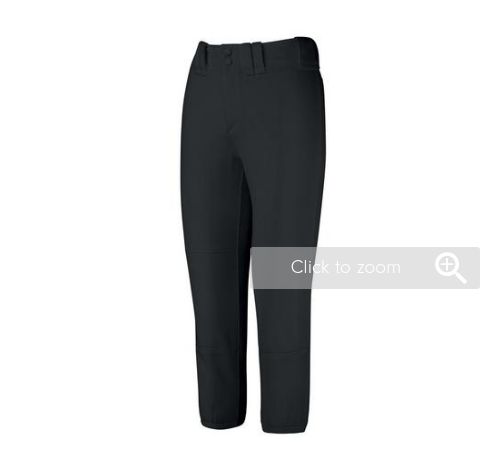 MIZUNO WOMENS BELTED PANTS, Colour: BLACK, Size: LARGE