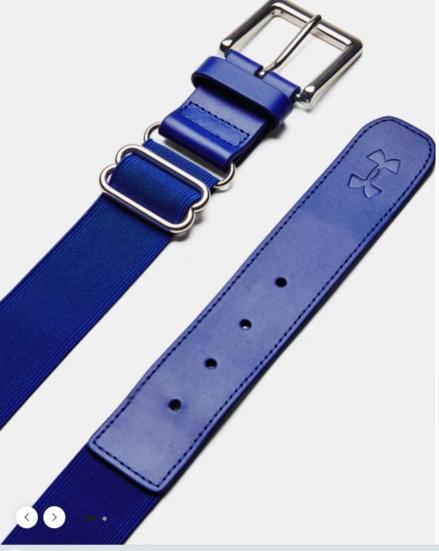 UNDER ARMOUR BASEBALL BELT-OSFA, COLOR: ROYAL BLUE