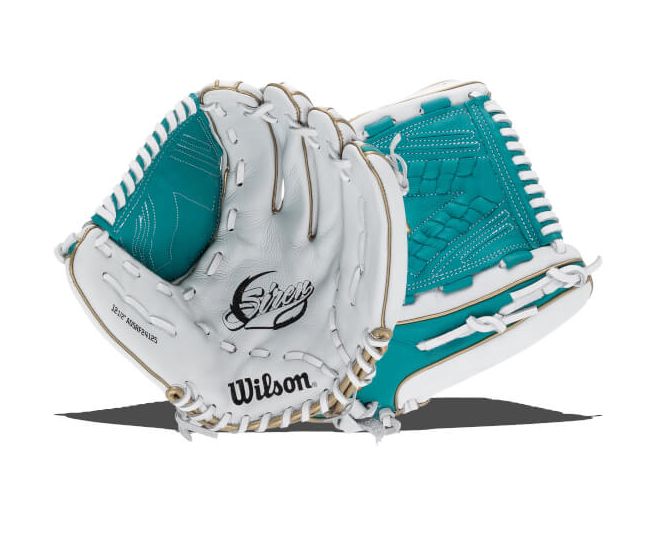 WILSON A500 SIREN 12.5&quot; 24 WH/TEAL/MTGOLD 12.5 - WBW101422125