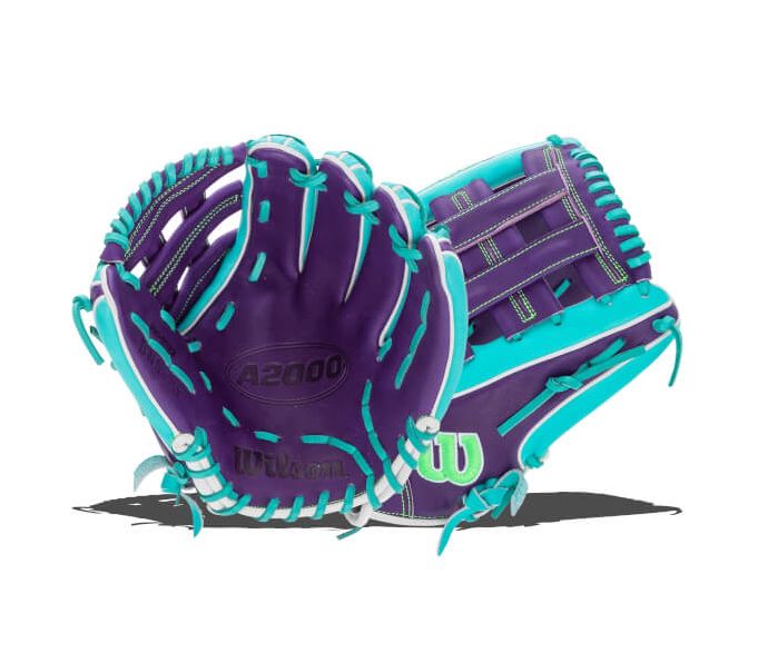 Wilson 2024 WINTER A2000 DW5 TEAL/PURPLE 12&quot; - WBW10252212