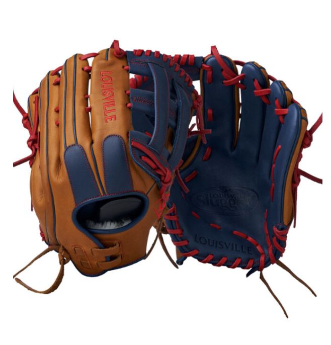 Louisville Slugger SUPER Z SP FG 25 TAN-NAVY - LSSZR2513TN, Size: 13&quot;, WEB: H-Web, HAND: RHT