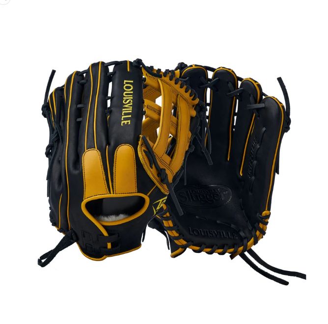 Louisville Slugger SUPER Z SP FG 25 BLACK-YELLOW - LSSZR2513BY, Size: 13&quot;, WEB: H-Web, HAND: RHT