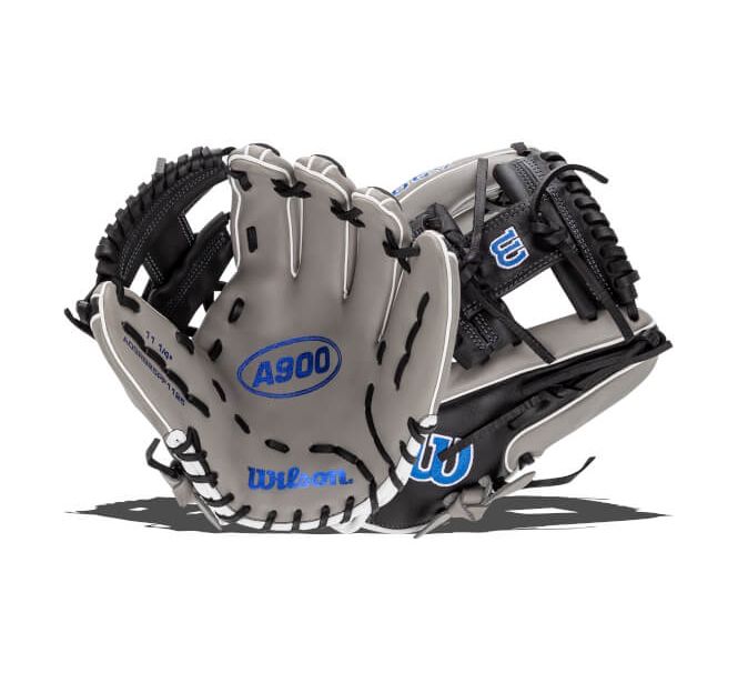 Wilson A900 PF11.25 25 GREY/BLACK/ROYAL - WBW1025691125, Size: 11.25&quot;, WEB: i - Web, HAND: RHT