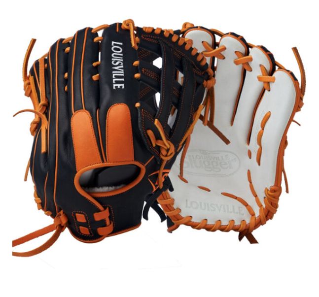 Louisville Slugger SUPER Z SP FG 25 BLACK-ORANGE - LSSZR2513BO, Size: 13&quot;, WEB: H-web, HAND: RHT