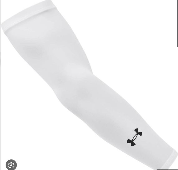 UNDER ARMOUR TEAM ARM SLEEVE, COLOR: WHITE, Size: S/M