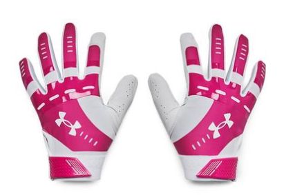 UNDER ARMOUR RADAR YOUTH BATTING GLOVES, Colour: PINK, Size: YOUTH LARGE