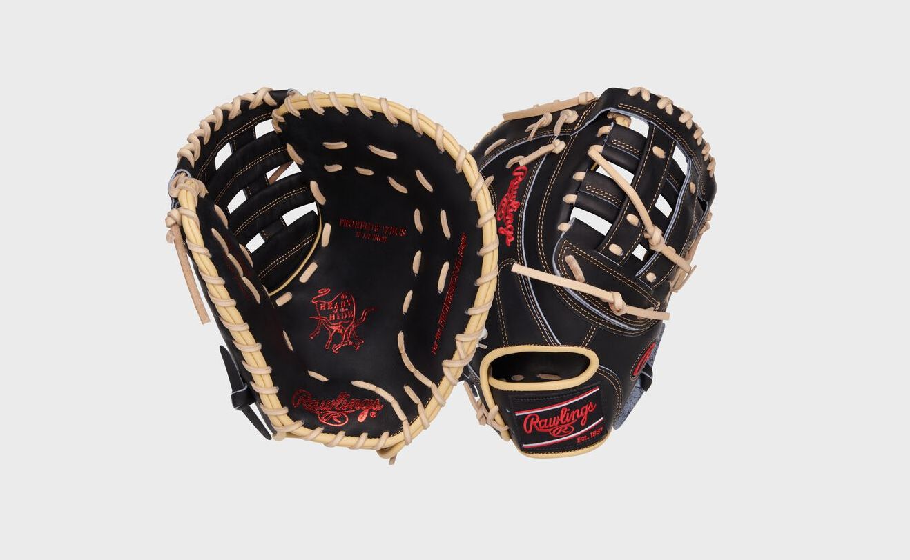 RAWLINGS &quot;HEART OF THE HIDE&quot; SERIES FIRST BASE BASEBALL MITT BASEBALL GLOVE - 12.5&quot; RHT - PRORFM18-17BCS