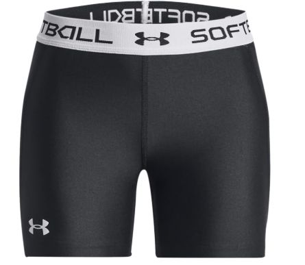 UNDER ARMOUR GIRLS SOFTBALL SLIDER SHORTS