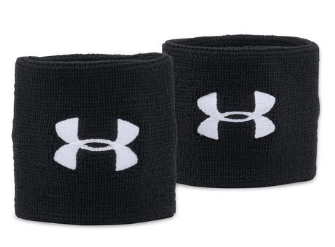 UNDER ARMOUR WRISTBANDS 2 PACK, Colour: BLACK