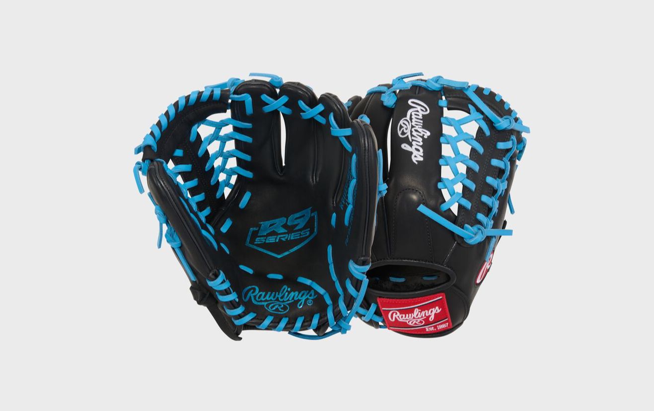 RAWLINGS &quot;R9 BASEBALL&quot; CONTOUR SERIES BASEBALL GLOVE 11.5&quot; LHT - R9115U-4BCB