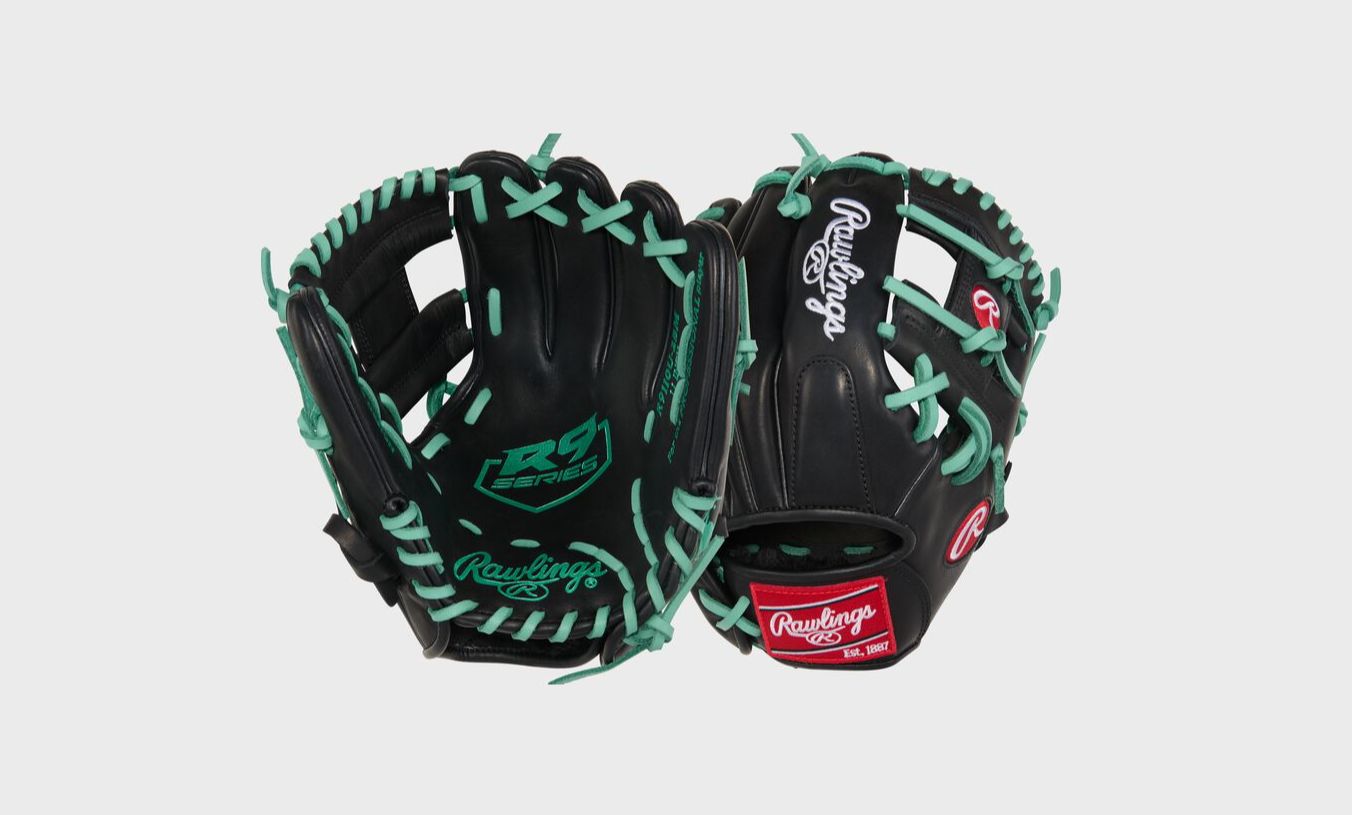 RAWLINGS &quot;R9 BASEBALL&quot; CONTOUR SERIES BASEBALL GLOVE 11&quot; LHT - R9110U-2BM