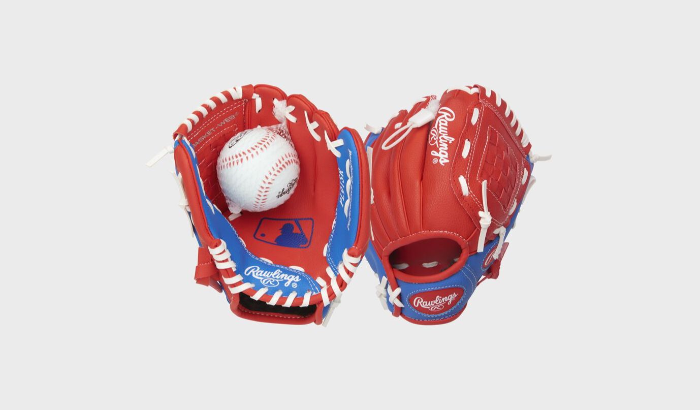 RAWLINGS &quot;PLAYERS&quot; SERIES BASEBALL GLOVE W/BALL YOUTH 9&quot; LHT - PL91SR