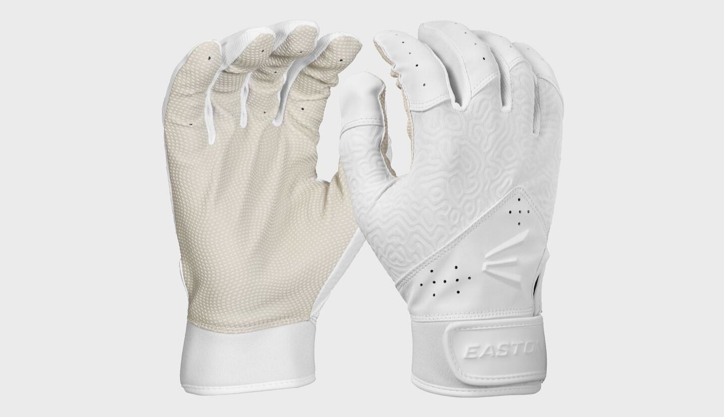 EASTON YOUTH FUNDAMENTAL 2.0 FASTPITCH BATTING GLOVES - FM26FPYBG, Colour: White, Size: YS