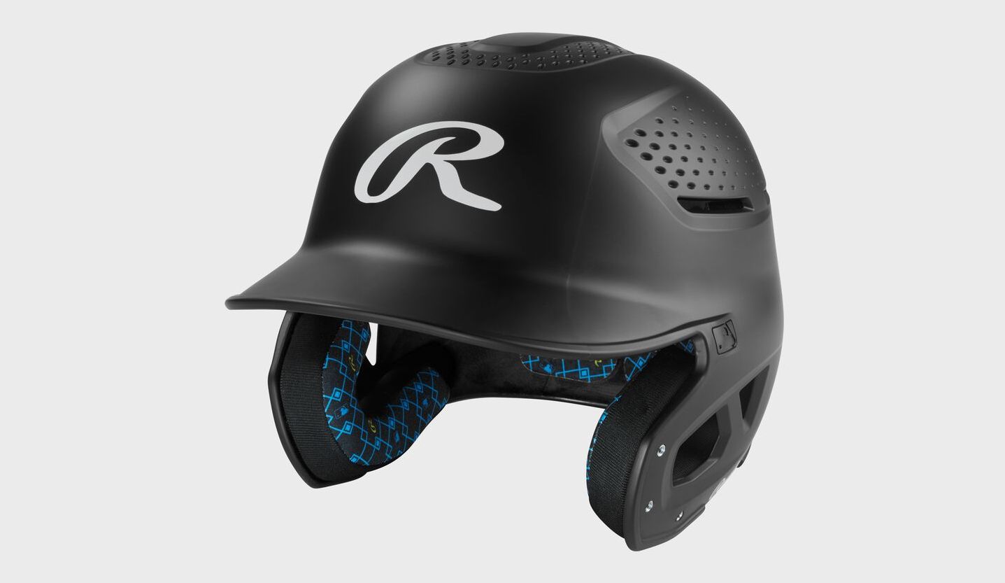 RAWLINGS RX2 1-TONE BASEBALL HELMET - RX2MAT, Colour: MATTE BLACK, Size: SR
