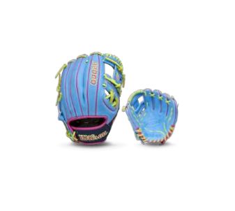 Wilson 2026 SPRING A2000 1786 Sky Blue/Navy Superskin RHT 11.5&quot; - WBW104133115