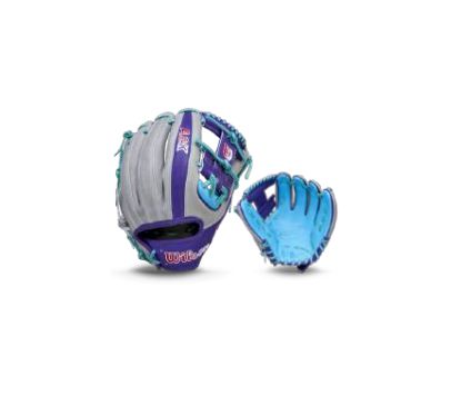 WILSON 2026 SPRING A2K MB50 GREY/PURPLE RHT 11.75&quot; FIELDERS GLOVE- WBW1041481175