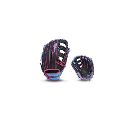 Wilson 2026 A1000™ 1892 w/Pedroia Fit  and SuperSkin RHT BLK/PINK 12.25&quot; - WBW1039621225