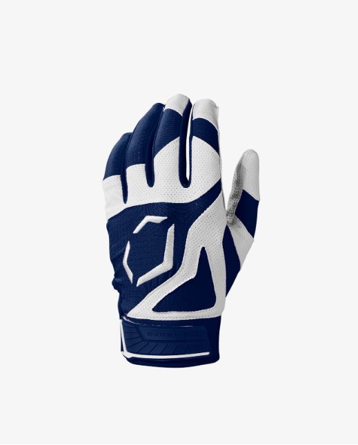 EVOSHIELD EVO SRZ 1 YOUTH BATTING GLOVES, Colour: NAVY, Size: YL