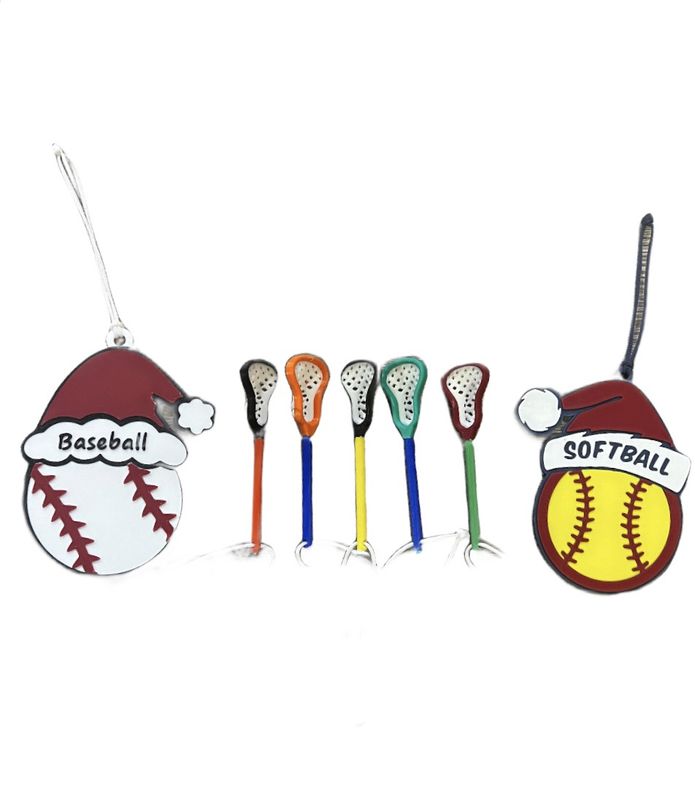 SPORTS CHRISTMAS ORNAMENTS