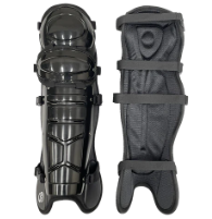 FORCE 3 ULTIMATE UMPIRE SHIN GUARDS, Colour: BLACK, Size: 14.5 INCH