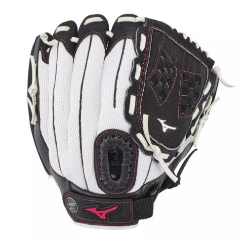 MIZUNO PROSPECT FINCH GLOVE, BALL GLOVE HAND: LHT, Colour: WHITE/BLACK, Size: 10 INCH