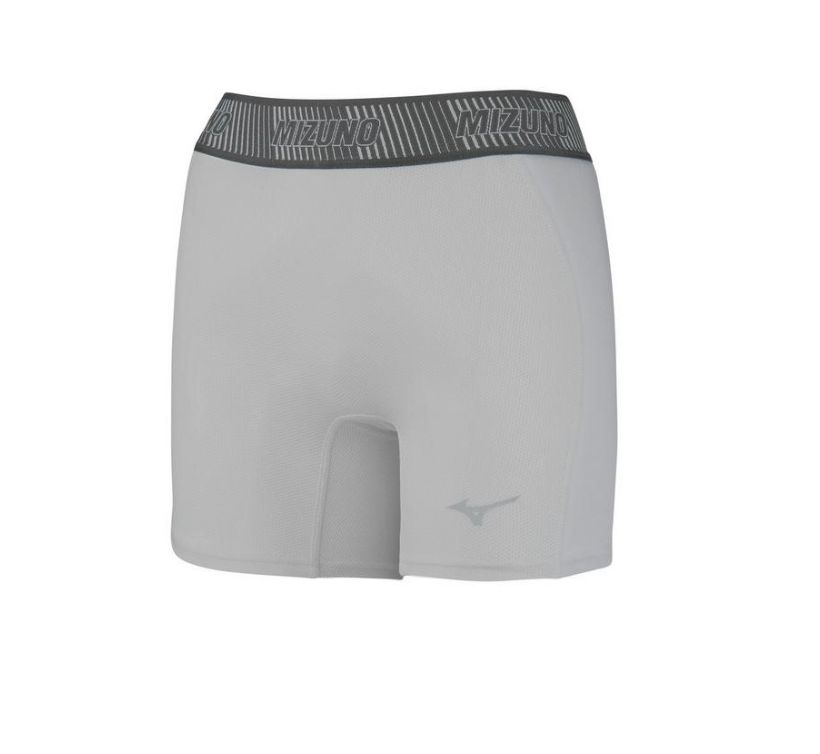 MIZUNO GIRLS AERO VENT PADDED SLIDING SHORT, Colour: GREY, Size: YOUTH LARGE