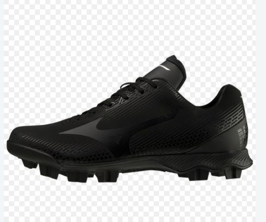 MIZUNO WAVE LIGHTREVO LOW MOLDED CLEATS, Colour: BLACK, Size: 6