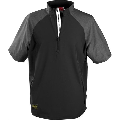 RAWLINGS ADULT COLORSYNC SHORT SLEEVE CAGE JACKET, Colour: BLACK, Size: Large