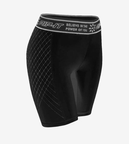 RIP-IT WOMENS PERIOD PROTECTION PRO SOFTBALL SLIDING SHORTS, Colour: BLACK, Size: LARGE