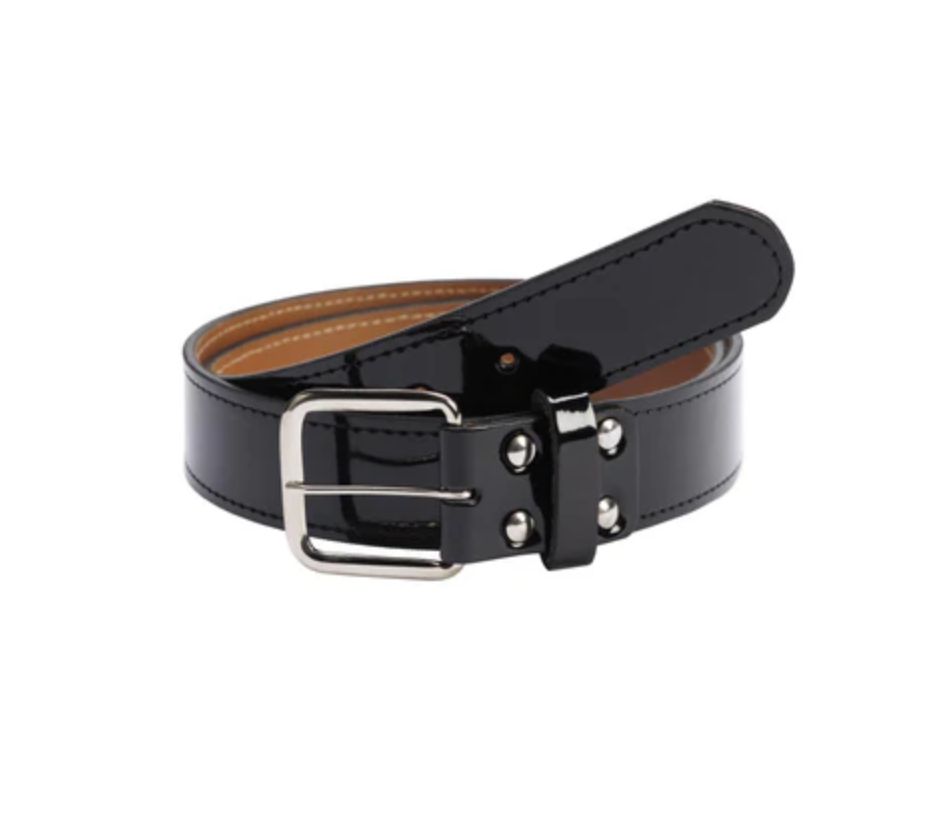 RAWLINGS PRO LEATHER BASEBALL BELT, Colour: BLACK, Size: XL (40"-42")