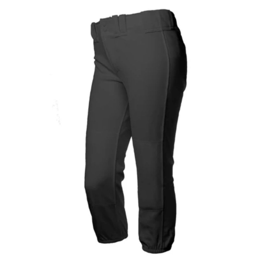 RIP-IT WOMENS 4-WAY STRETCH SOFTBALL PANTS PRO, Colour: BLACK, Size: LARGE