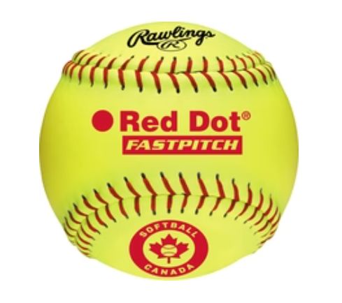 RAWLINGS CANADIAN LEAGUE FAST-PITCH SOFTBALLS -INDIVIDUAL BALLS - OFFICIAL SOFTBALL OF SOFTBALL CANADA