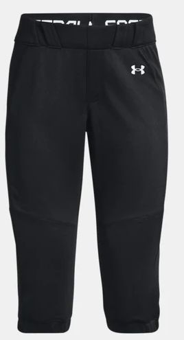 UNDER ARMOUR WOMEN'S VANISH SOFTBALL PANTS, Colour: BLACK/WHITE, Size: LARGE