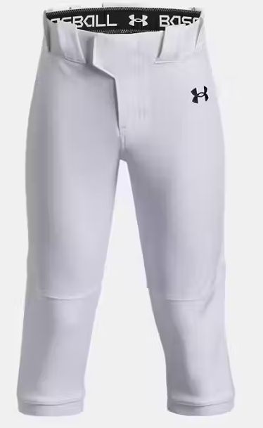 UNDER ARMOUR YOUTH KNICKER BALL PANTS, Colour: WHITE, Size: YOUTH LARGE